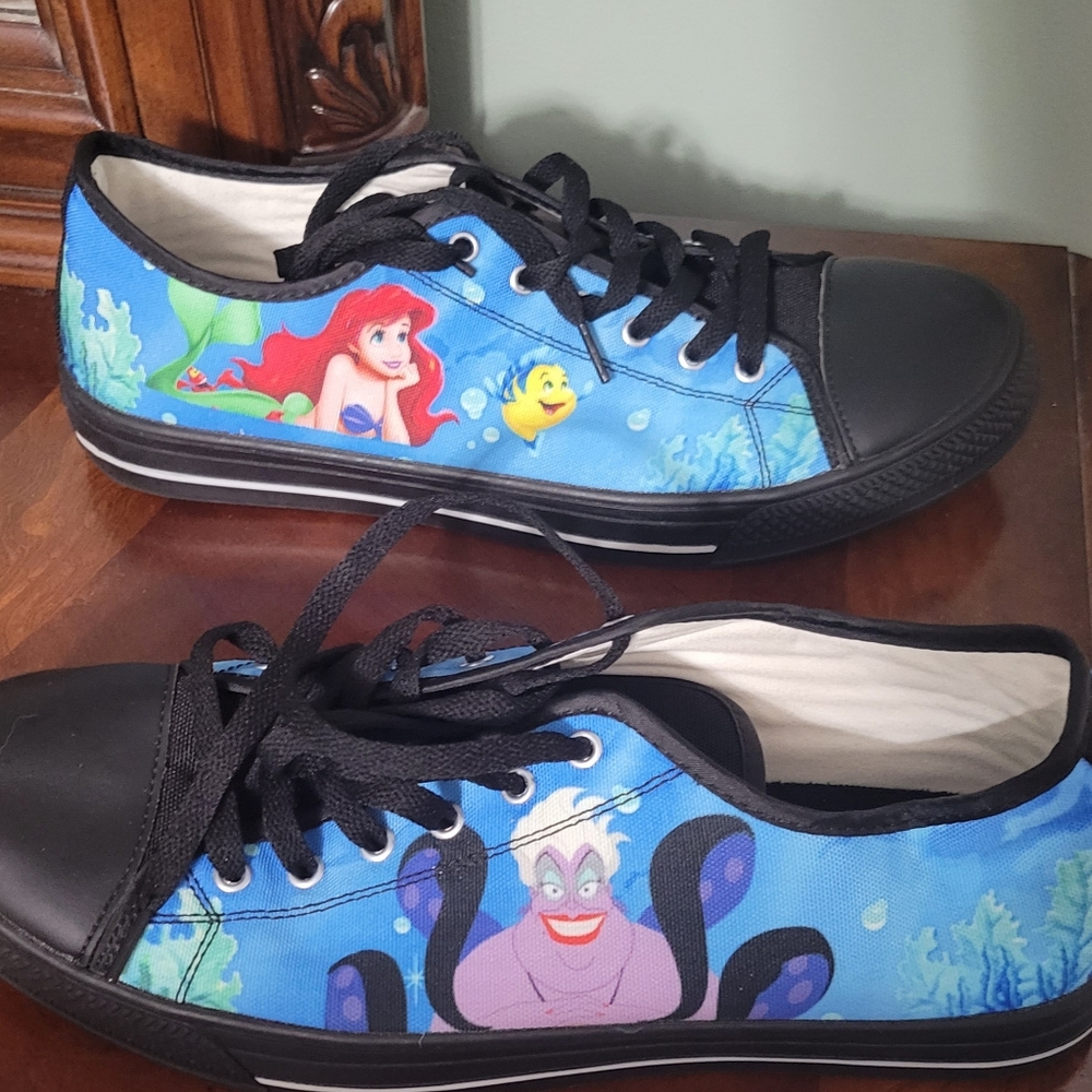 Little mermaid and Ursula sneakers